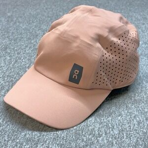 On Running Unisex Mocha Lightweight Cap Laser Cut Adjustable Activewear Hat